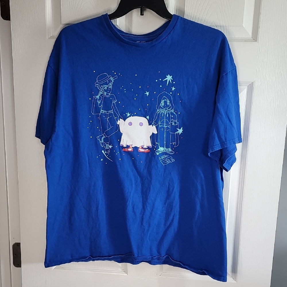 *Vintage E.T. 80s Tee, Blue And White Retro